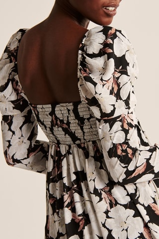 Vestido estilo patinadora - Branco e preto