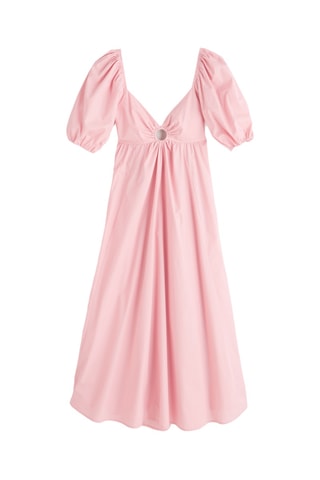 Vestido médio - Rosa