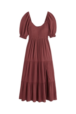 Vestido médio - Bordô