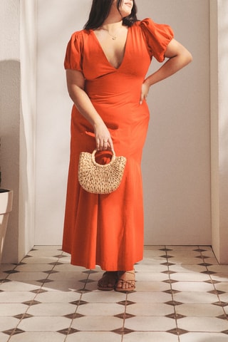 Vestido comprido - Laranja