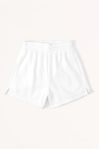 Calções de cintura subida - Branco