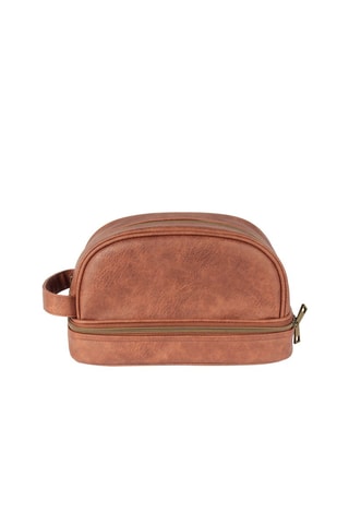 Trousse de toilette Label barbe - Marron clair