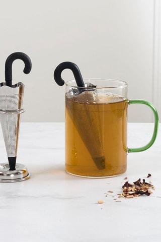 Infuseur à thé en acier inoxydable parapluie