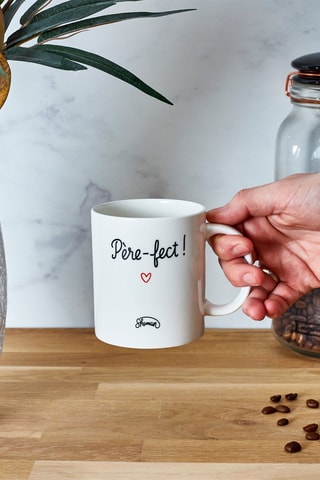 Mug en porcelaine Père-fect - 12 x 9,5 cm