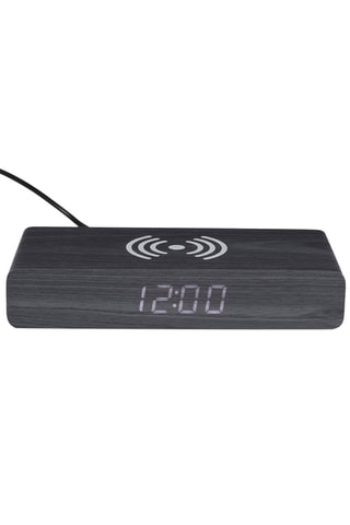Réveil chargeur LED numérique - 16 x 7,5 x 2,9 cm