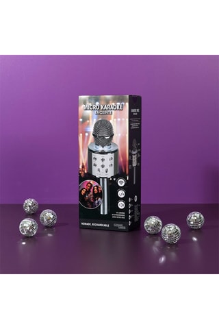 Micro enceinte karaoké sans fil - 3 W - Argenté