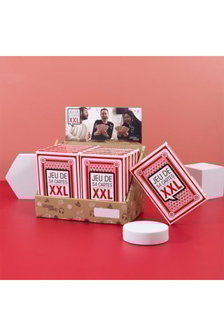Jeu de 54 cartes maxi - Multicolore