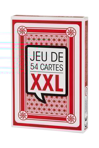 Jeu de 54 cartes maxi - Multicolore