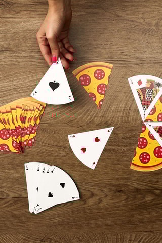 Jeu de cartes pizza - Multicolore