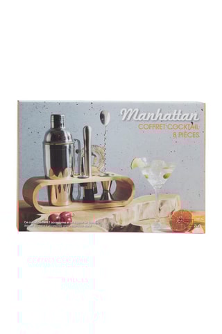 Coffret cocktail en acier inoxydable - 8 pièces