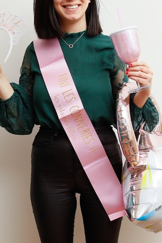 Coffret enterrement de vie de jeune fille - 4 pièces