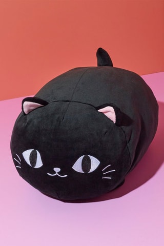 Coussin chat - Noir - 46 x 31 x 22 cm