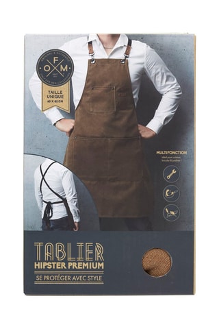 Tablier hypster premium - Marron