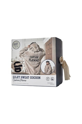 Sweat à capuche - Marron et noir