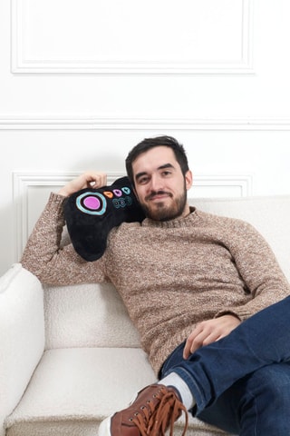 Coussin - Noir - 39 x 10 x 24 cm