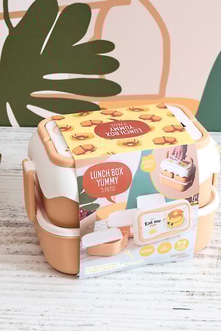 3 boîtes à lunch - Modèle aléatoire