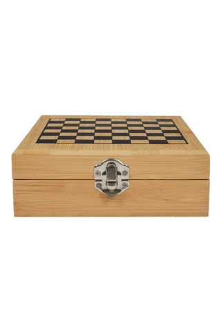 Coffret sommelier jeu d’échecs en bambou - 4 pièces