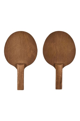Mini table ping pong en pin - Naturel