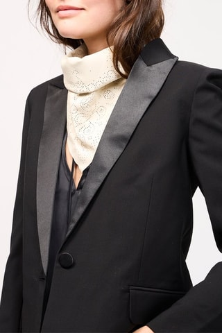 Foulard en cuir d’agneau - Beige