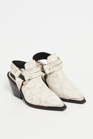Sabots en cuir - Blanc