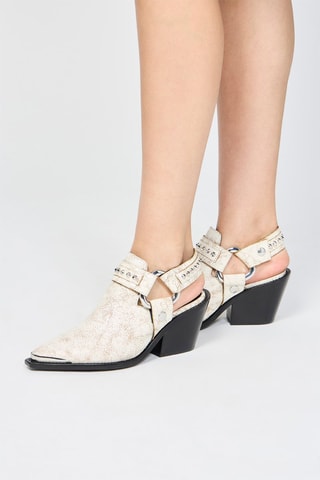Sabots en cuir - Blanc