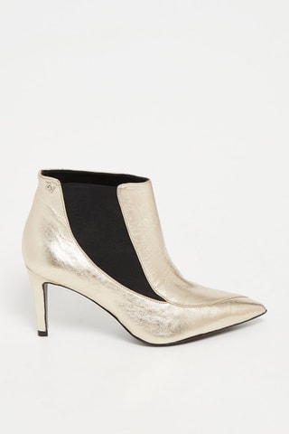 Bottines en cuir - Doré