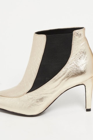 Bottines en cuir - Doré