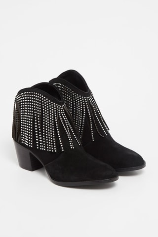 Bottines en nubuck - Noir