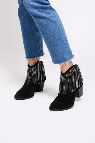 Bottines en nubuck - Noir