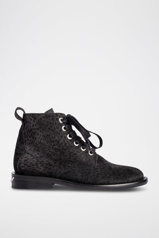 Bottines en cuir - Noir
