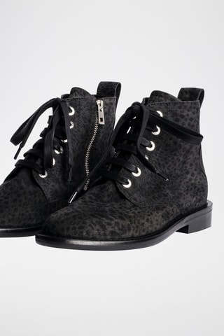 Bottines en cuir - Noir