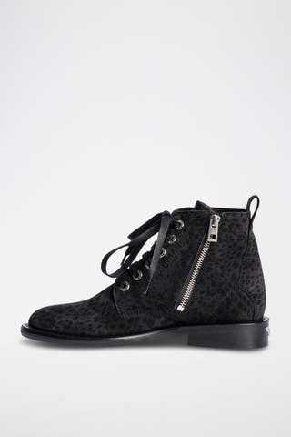 Bottines en cuir - Noir