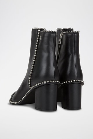 Bottines en cuir - Noir