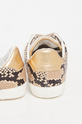 Baskets en cuir - Blanc et beige