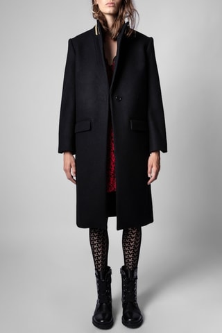Manteau en laine - Noir