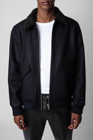 Veste en laine - Bleu
