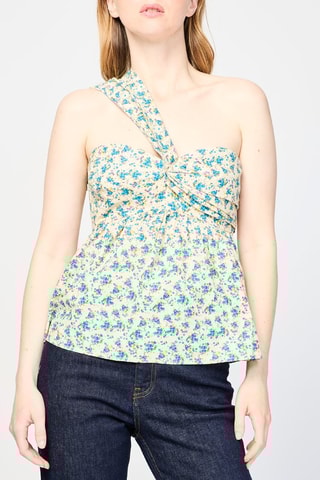 Top asymétrique - Jaune clair