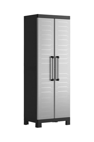 Armoire range balai 2 portes Detroit - 65 x 182 x 45 cm