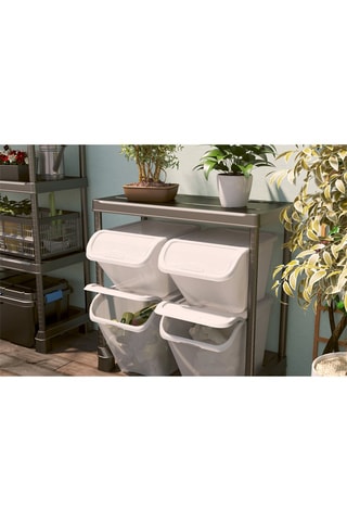 Multifunctionele Opbergdoos All In Box - 40 l - Wit