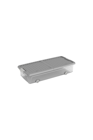 Boîte de rangement à roulettes W Box - 35 l - Anthracite et transparent