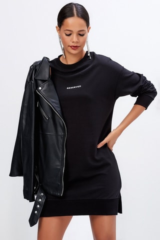 Sweaterjurk Zwart