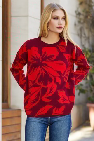 Trui Bordeauxrood