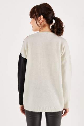 Trui Ecru en Camel