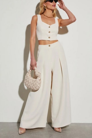 Broek Wide Legs - Wit