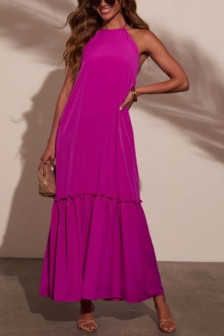 Lange Jurk - Fuchsia