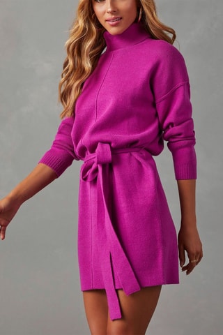 Trui-jurk - Fuchsia