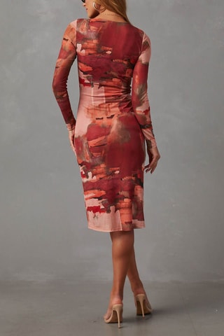 Midi-jurk Rood