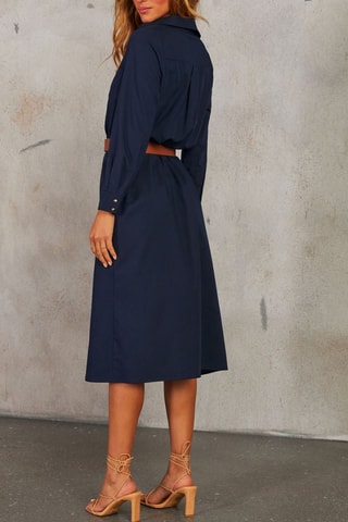 Blouse-jurk - Marineblauw