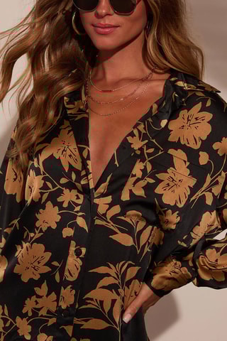 Blouse-jurk - Zwart