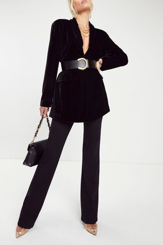 Velours Kimono Zwart
